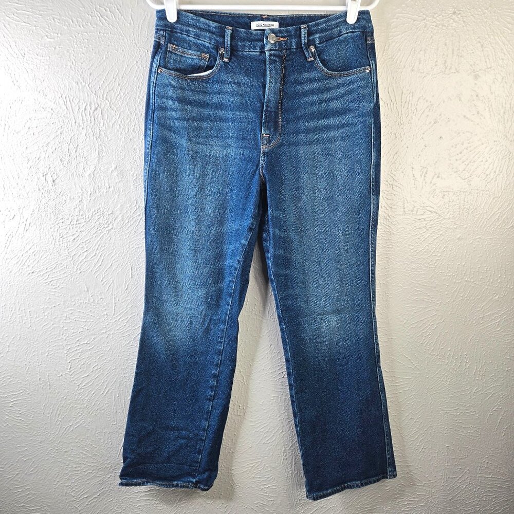 Good American Women's Straight Leg Jeans - Blue